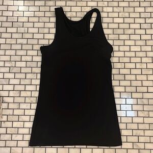 Under Armour black ribbed scoop neck tank top workout XS